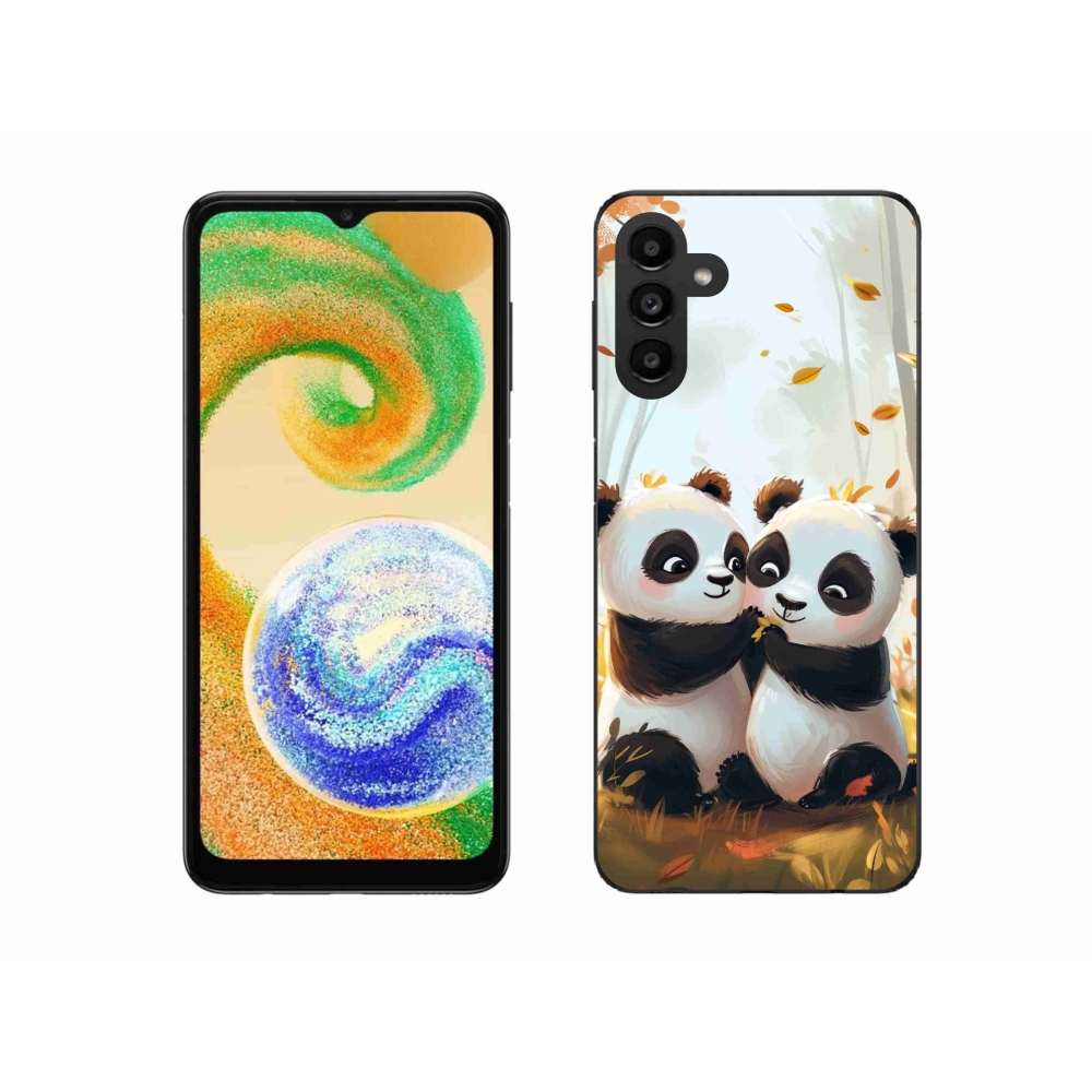 Gélový kryt mmCase na Samsung Galaxy A04s (164.7x76.7x9.1mm) - pandy