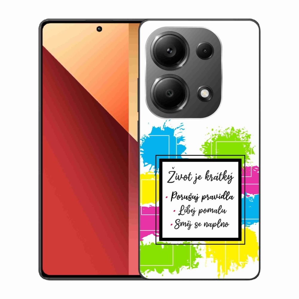 Gélový kryt mmCase na Xiaomi Redmi Note 13 Pro 4G/Poco M6 Pro - citát 5 biele pozadie