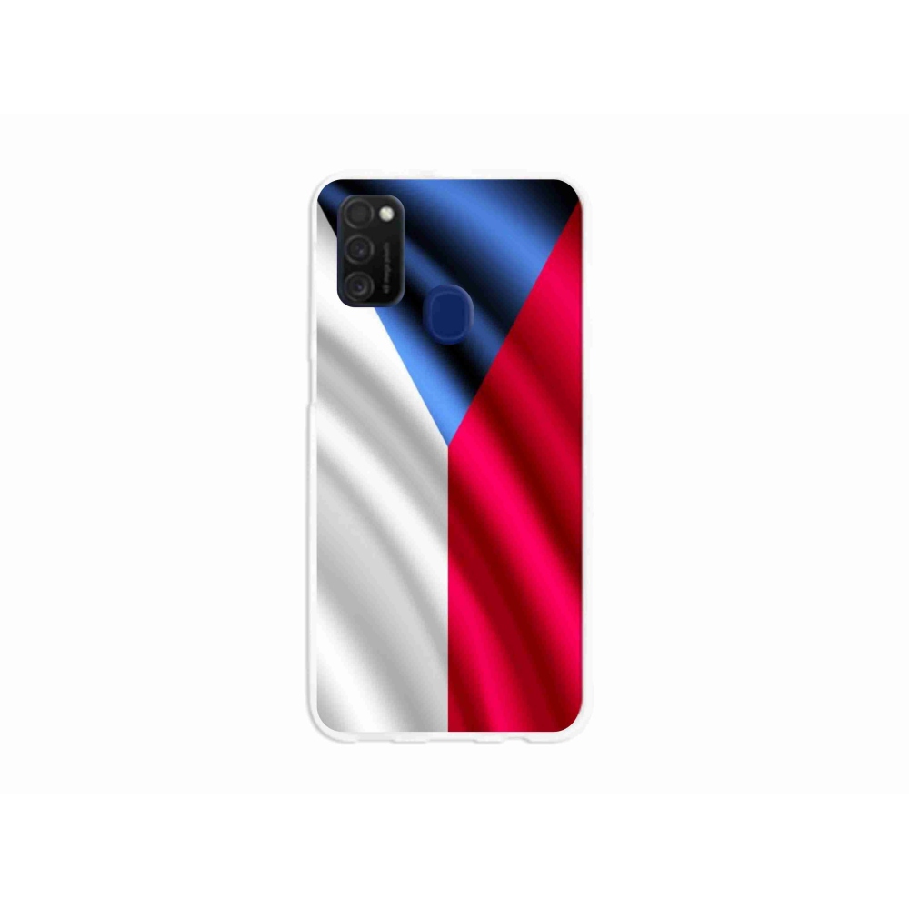 Gélový kryt mmCase na mobil Samsung Galaxy M21 - česká vlajka