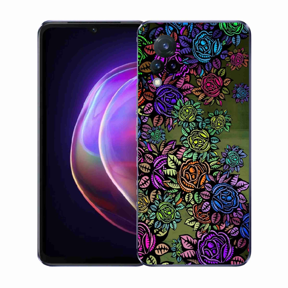 Gélový kryt mmCase na Vivo V21 4G/5G - kvety 6