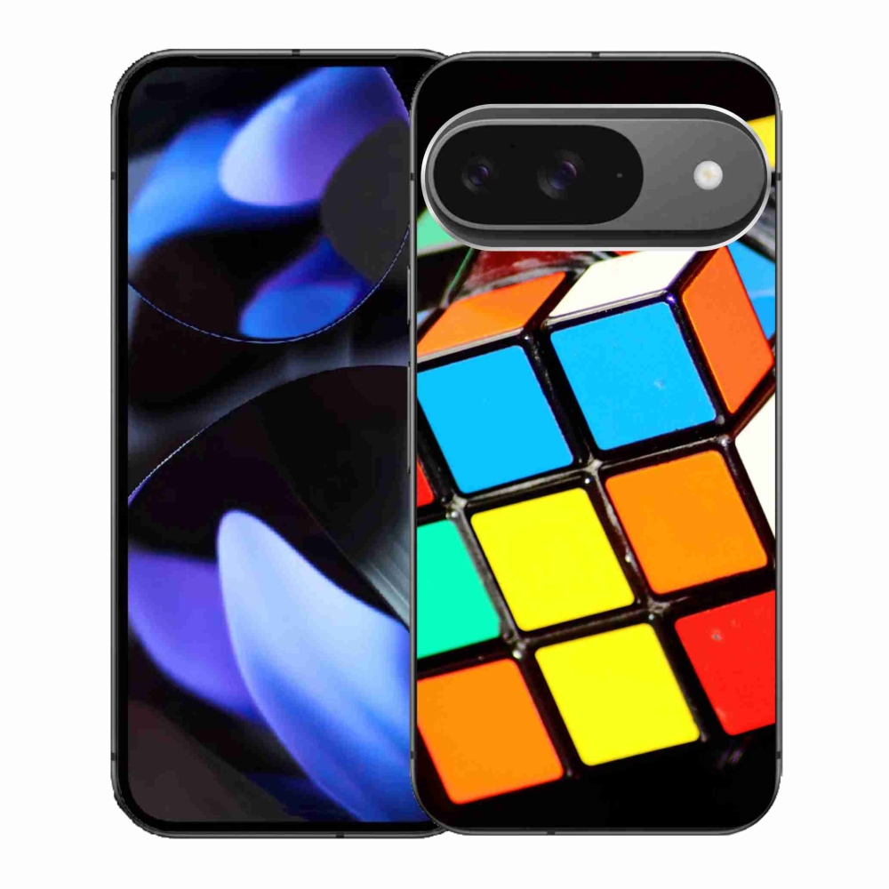 Gélový obal mmCase na Google Pixel 9/9 Pro - rubikova kocka