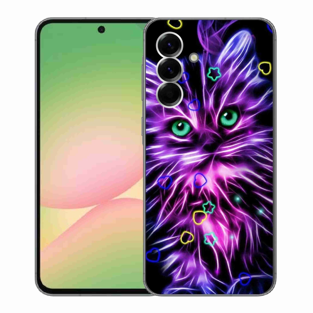 Gélový kryt mmCase na Samsung Galaxy A56 5G - abstraktná mačka