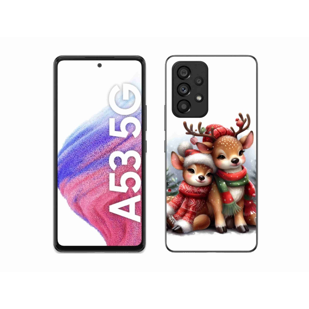 Gélový kryt mmCase na Samsung Galaxy A53 5G - vianočné soby