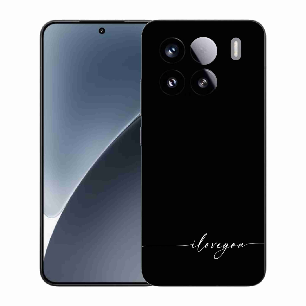 Gélový kryt mmCase na Xiaomi 15 - I love you čierne pozadie