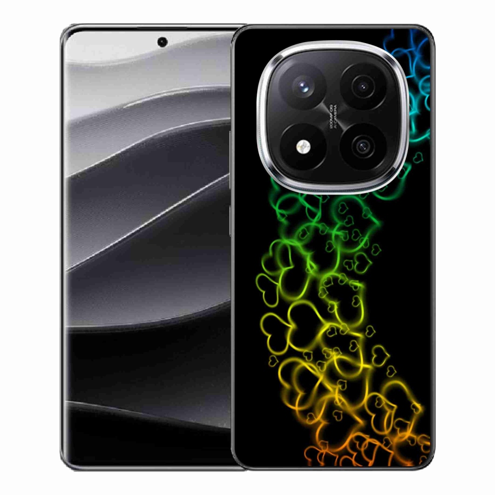 Gélový kryt mmCase na Xiaomi Redmi Note 14 Pro+ 5G - farebné srdiečka