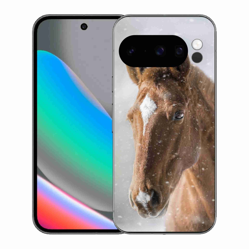 Gélový kryt mmCase na Google Pixel 10 Pro - hnedý kôň 2