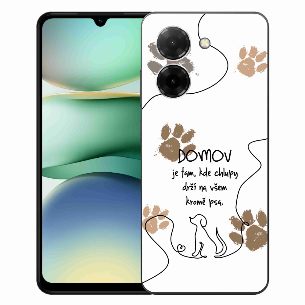 Gélový kryt mmCase na Xiaomi Redmi A5 (173.45x79.35x8.45mm) - psí motív biele pozadie
