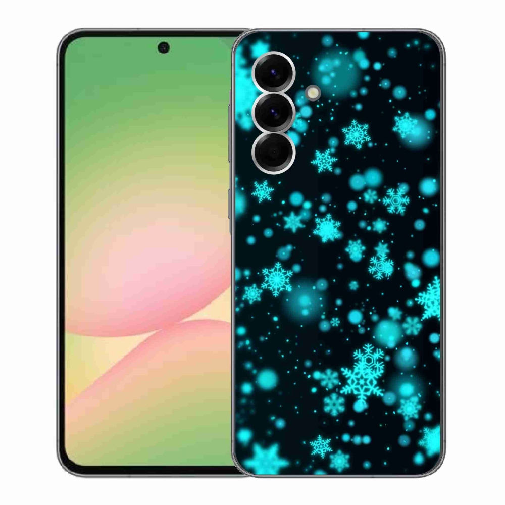 Gélový kryt mmCase na Samsung Galaxy A56 5G - snehové vločky 1