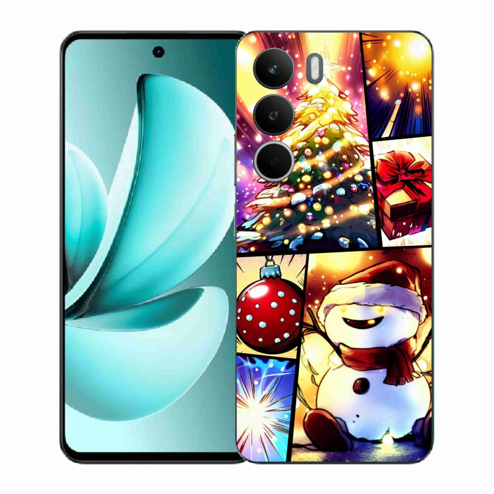 Gélový kryt mmCase na Realme C71 - vianočné motívy 1
