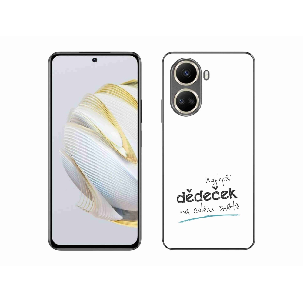 Gélový kryt mmCase na Huawei Nova 10 SE - najlepší dedko 3 biele pozadie
