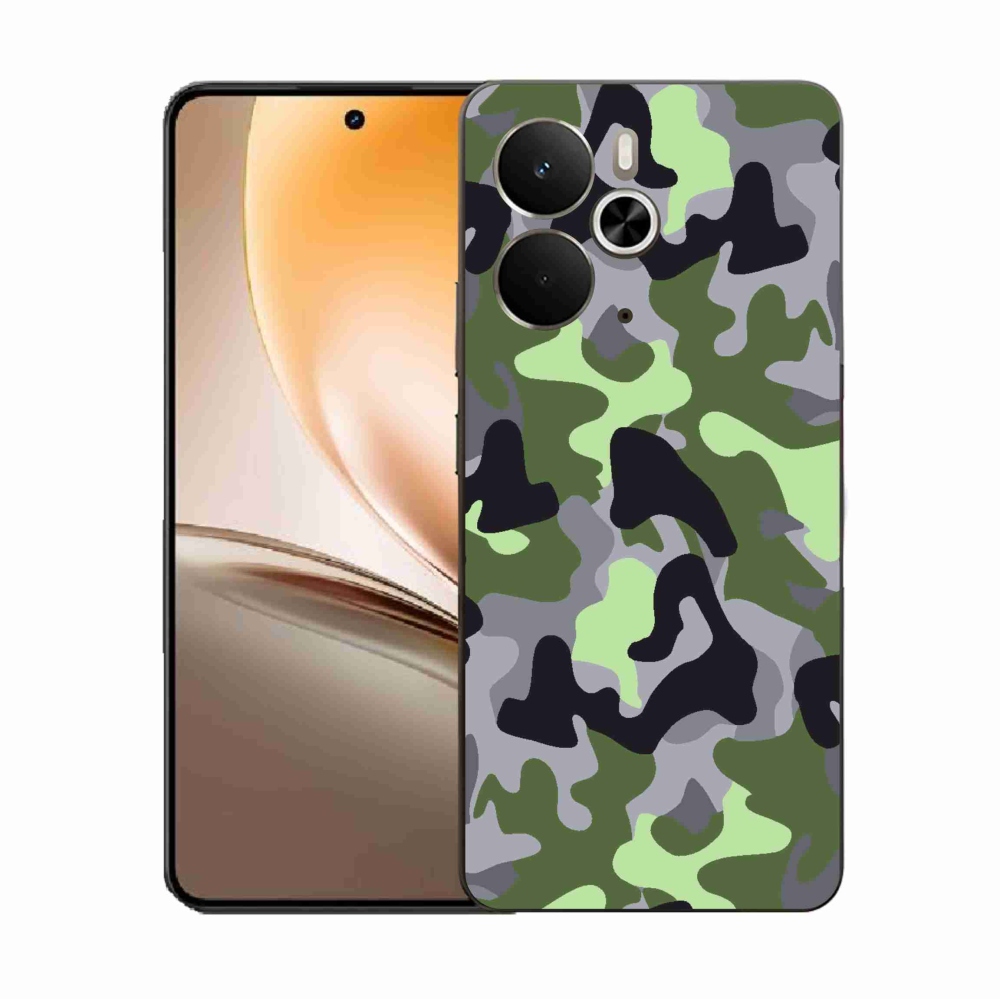 Gélový kryt mmCase na Realme 14 5G - maskáčový vzor 7