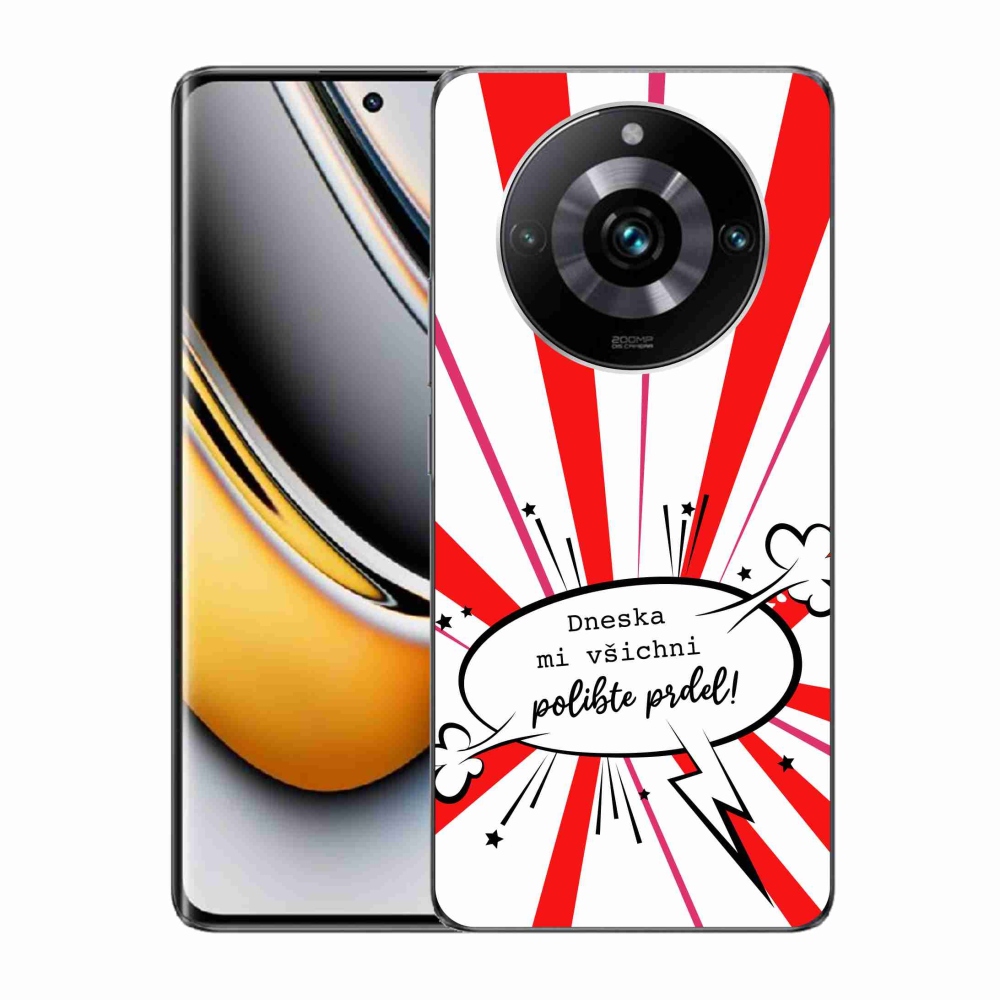 Gélový kryt mmCase na Realme 11 Pro/11 Pro+ - vtipný text 15 biele pozadie