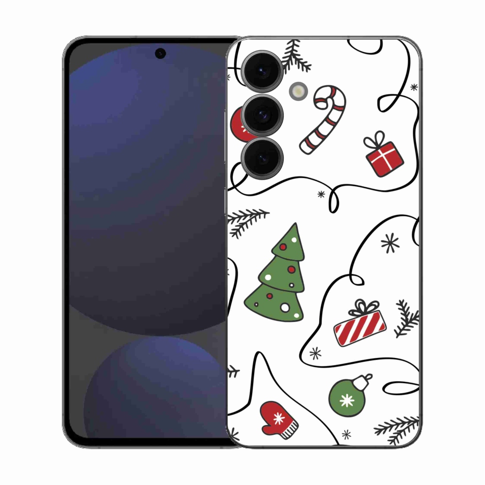 Gélový kryt mmCase na Samsung Galaxy S25 FE - vianočné motívy