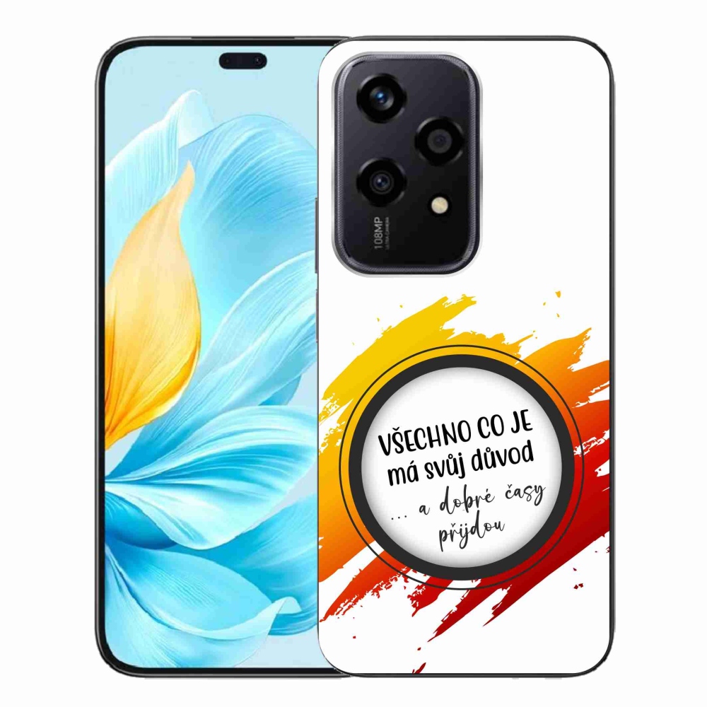 Gélový kryt mmCase na Honor 200 Lite 5G - citát 3 biele pozadie
