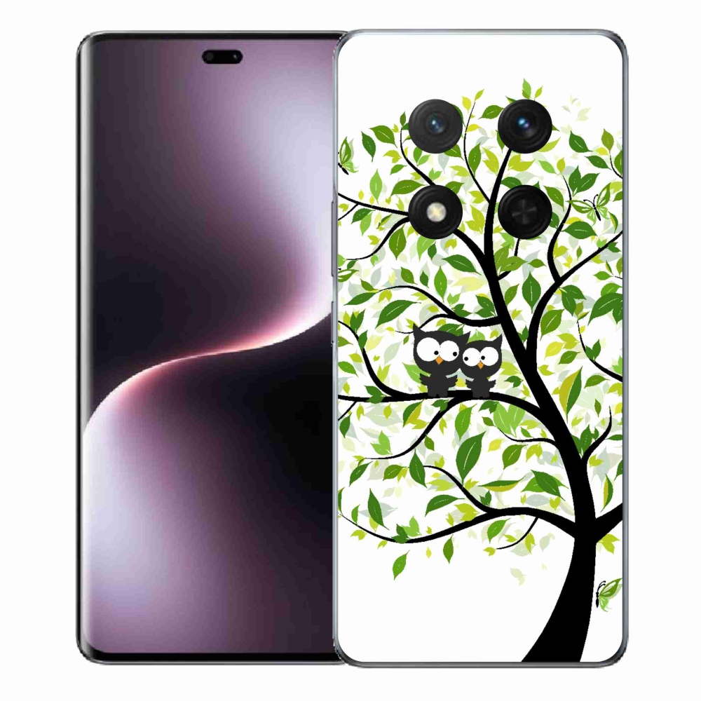 Gélový kryt mmCase na Honor Magic 7 Lite 5G - malej sovy na strome