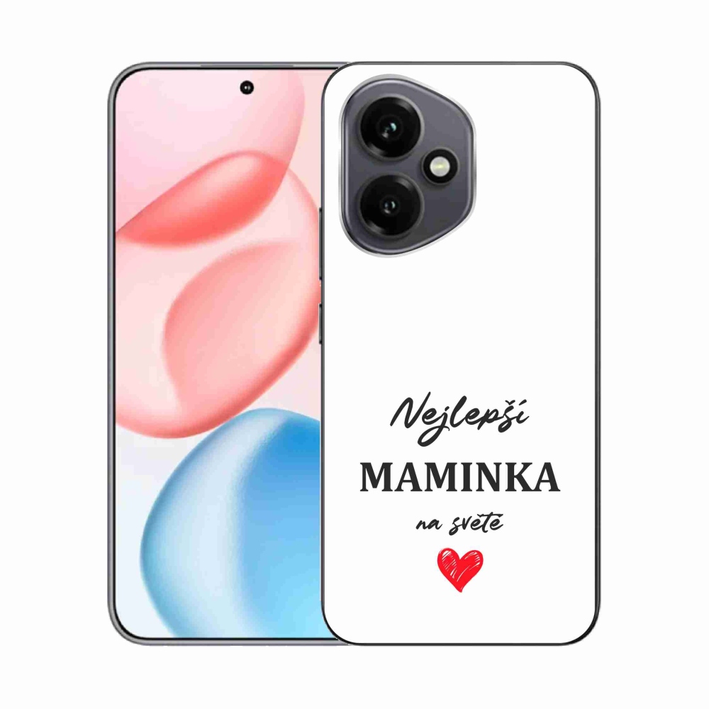 Gélový kryt mmCase na Honor 400 - najlepšia mamička 1 biele pozadie