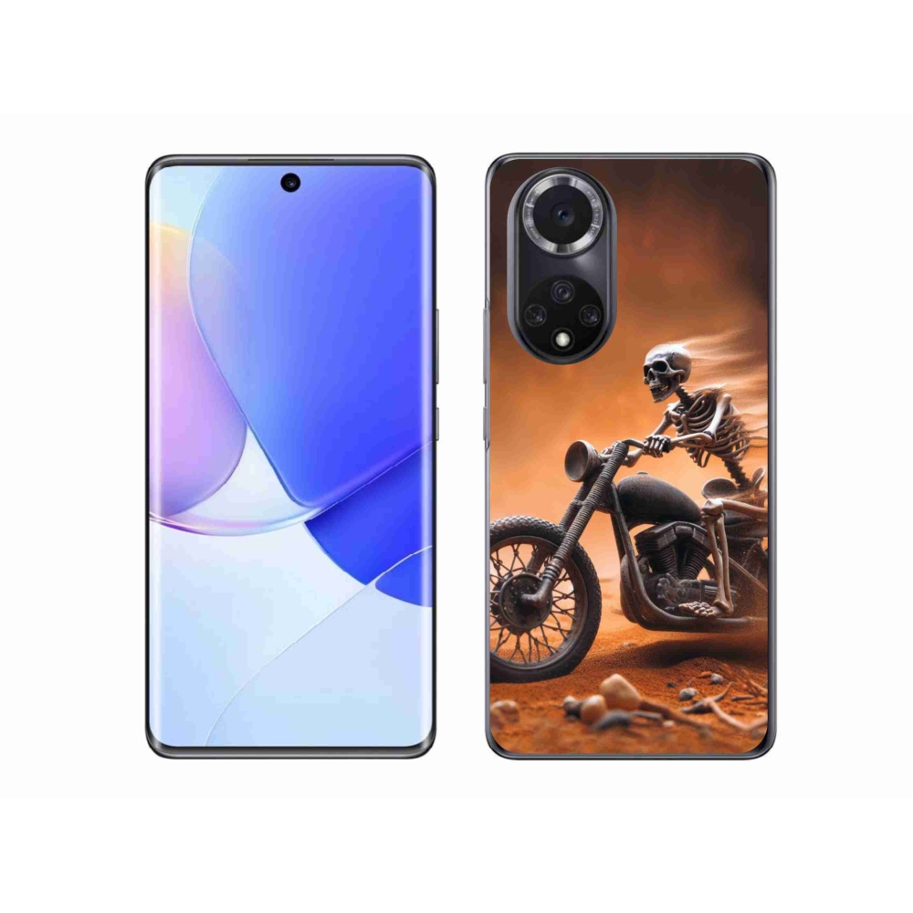 Gélový kryt mmCase na Huawei Nova 9 - kostra na motorke