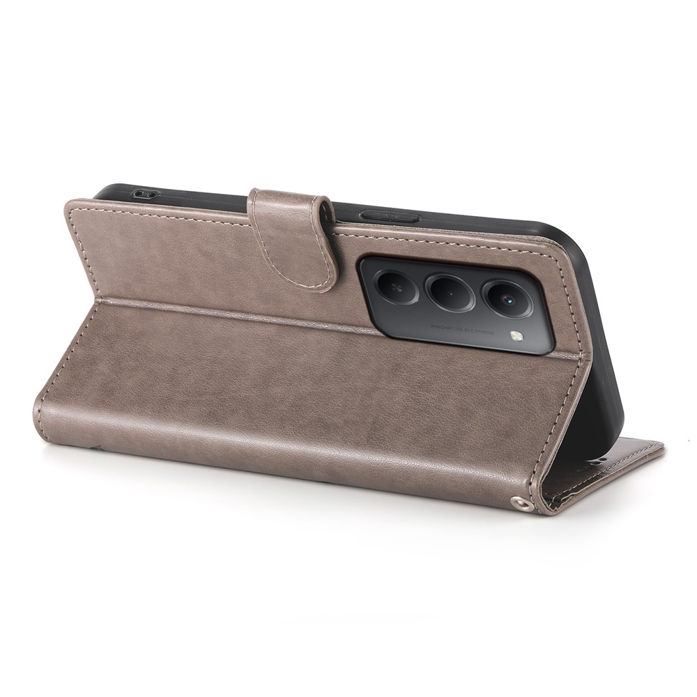 Flowery knižkové puzdro na Xiaomi Redmi 15 5G (169mm) - šedé