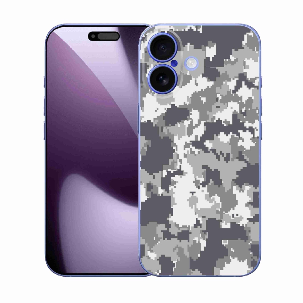 Gélový kryt mmCase na iPhone 17 - maskáčový vzor 2
