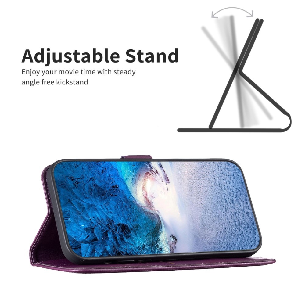 BNF knižkové púzdro na Samsung Galaxy S25 Edge - tmavofialové