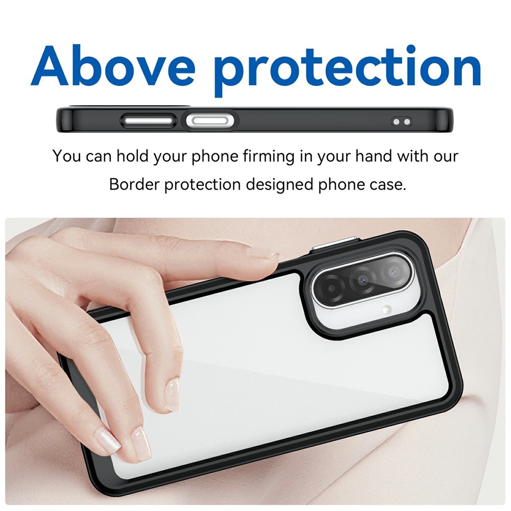 Gélový obal s pevným chrbtom na Samsung Galaxy A17 5G - čierny