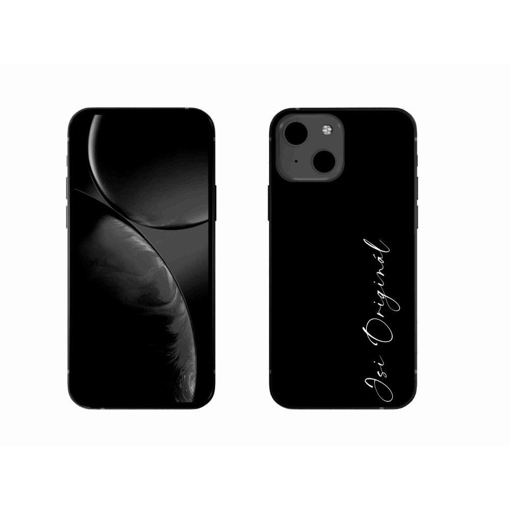 Gélový kryt mmCase na iPhone 13 6.1 - si originál čierne pozadie