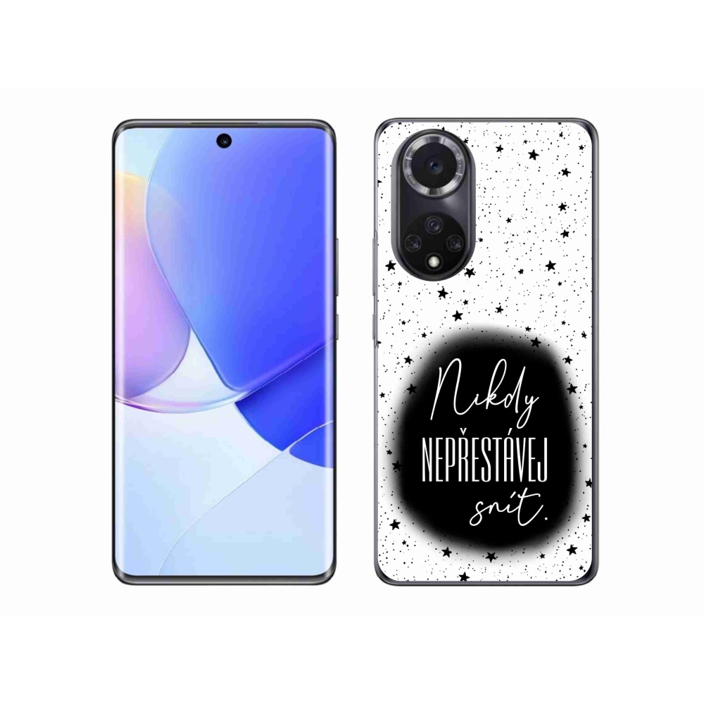 Gélový kryt mmCase na Honor 50 - citát 1 čiernobiele pozadie