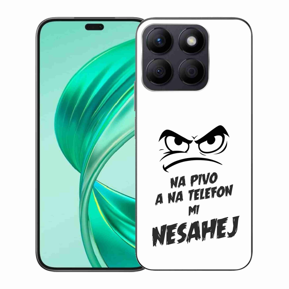 Gélový kryt mmCase na Honor X8b - pivný motív 2 biele pozadie