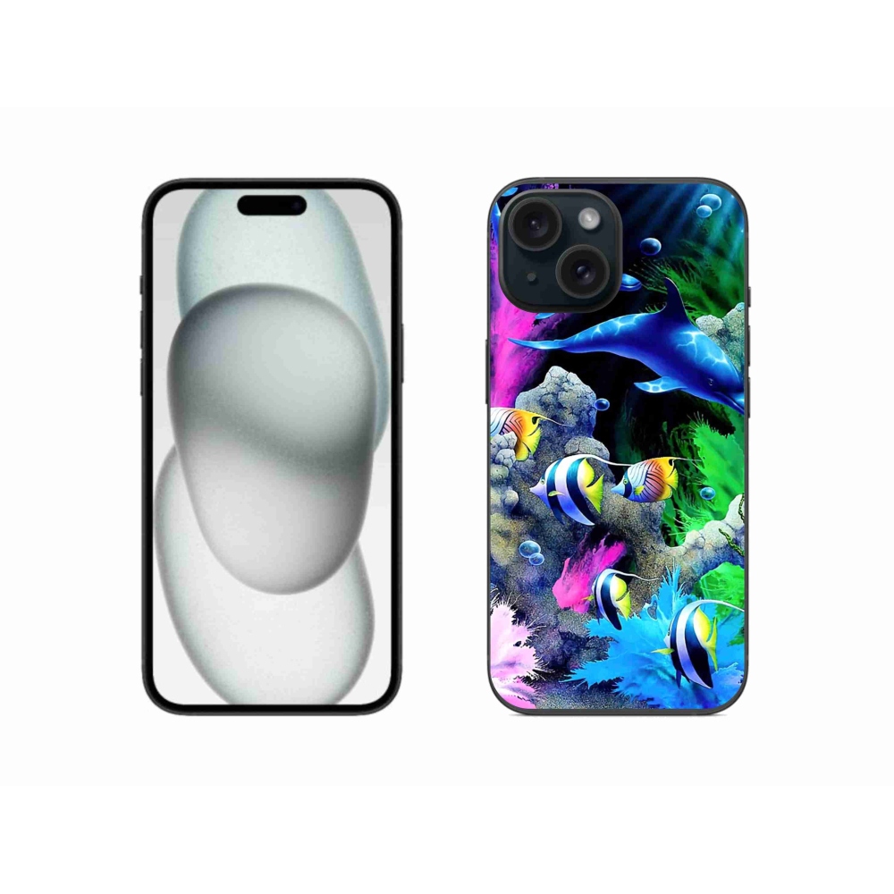 Gélový obal mmCase na iPhone 15 - morský svet