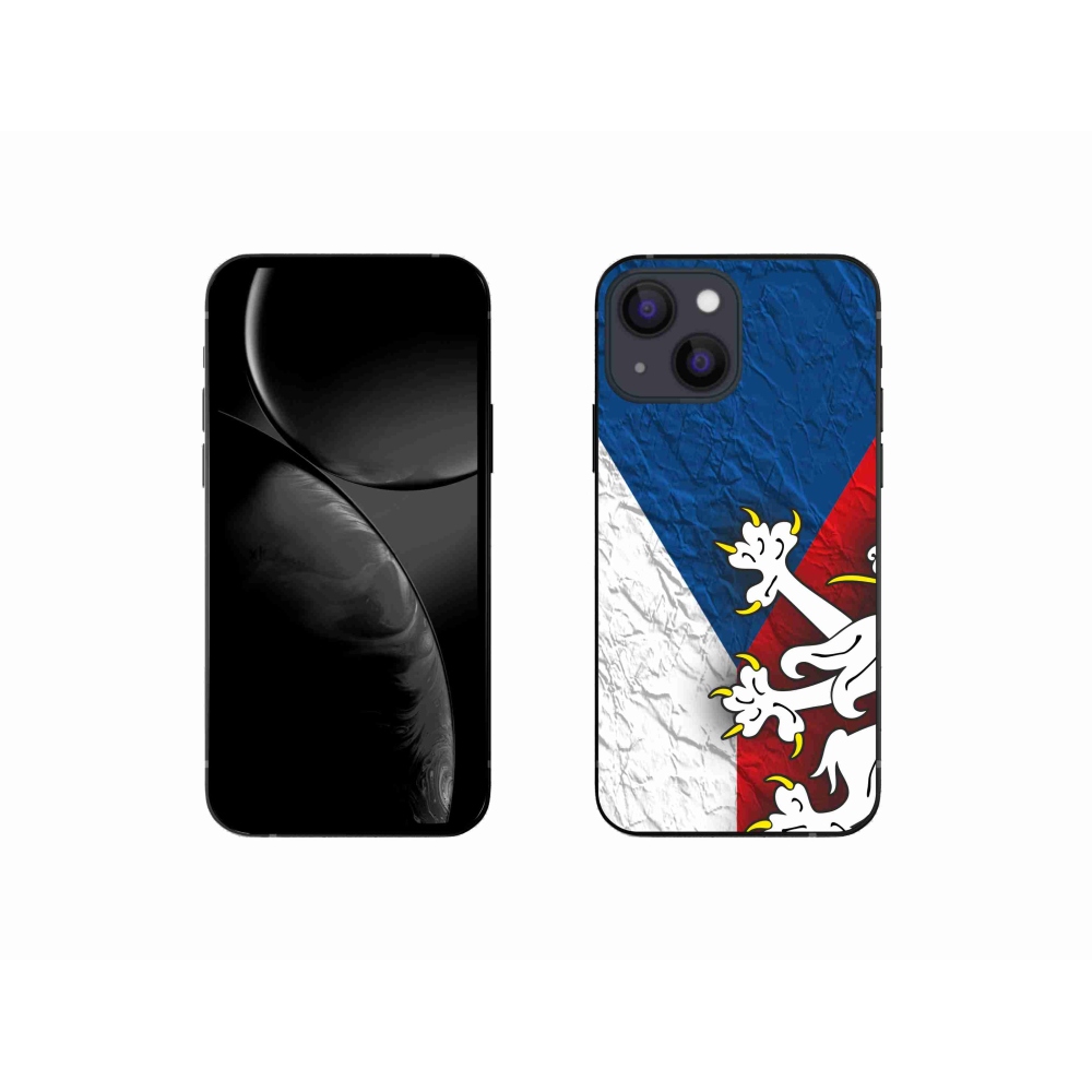 Gélový kryt mmCase na iPhone 13 mini 5.4 - česká vlajka 1