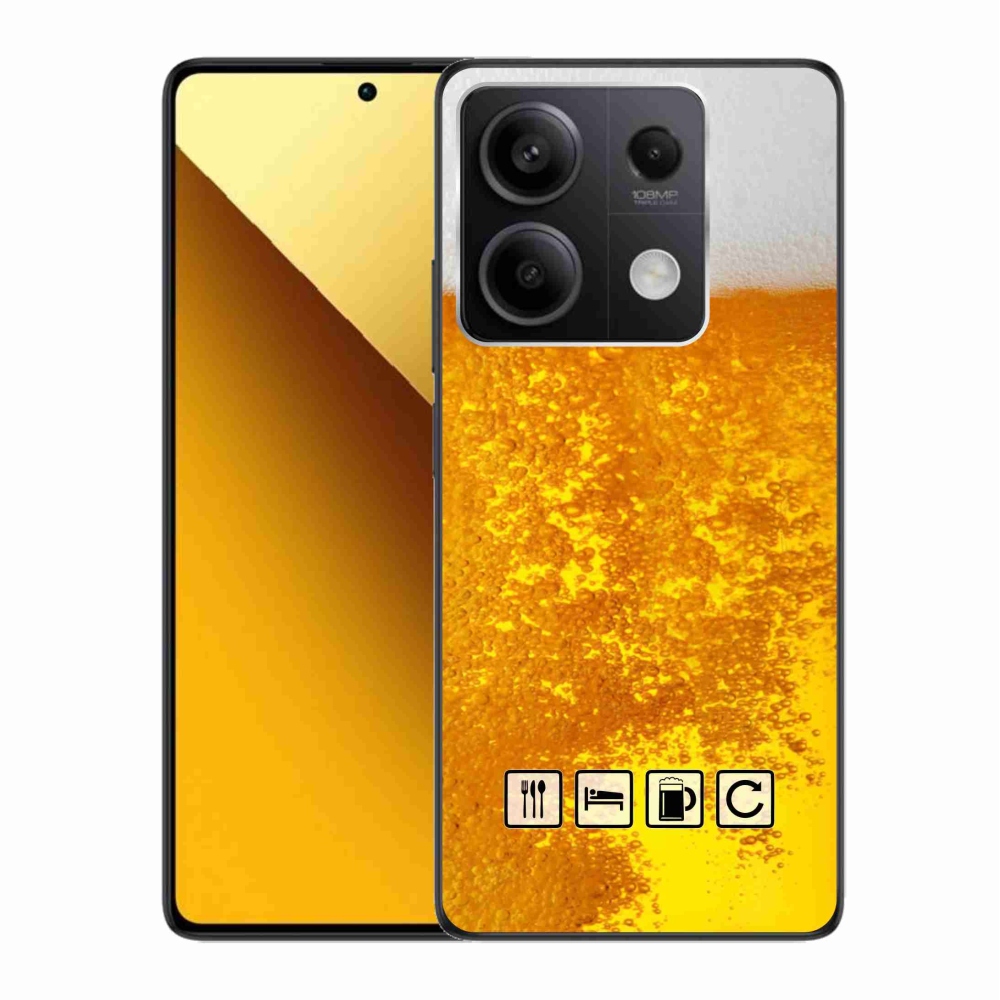 Gélový kryt mmCase na Xiaomi Redmi Note 13 5G - pivný motív 3