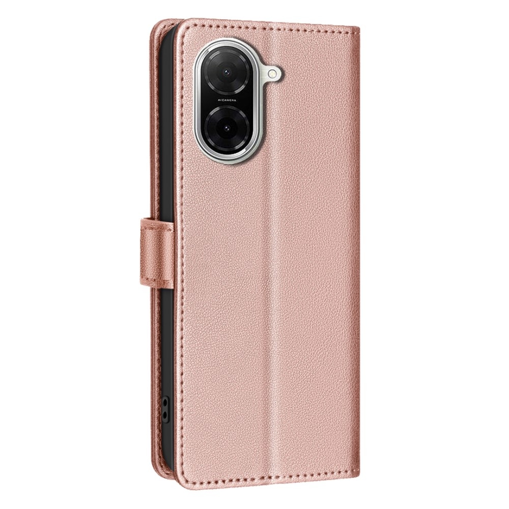 BINFEN knižkové púzdro na Xiaomi Redmi A5 (171.7x77.8x8.3mm) - ružovozlaté