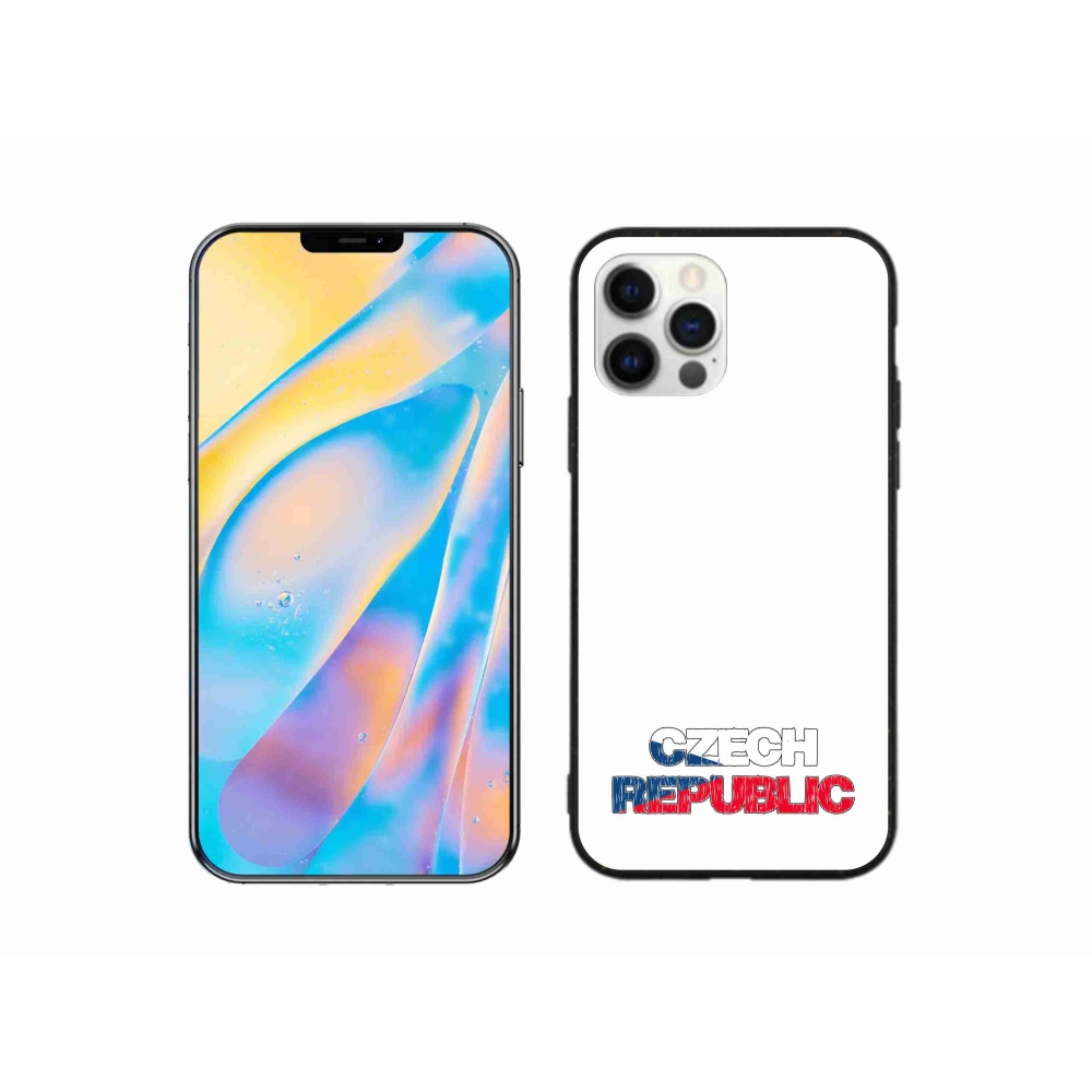 Gélový kryt mmCase na iPhone 12 - Czechia biele pozadie