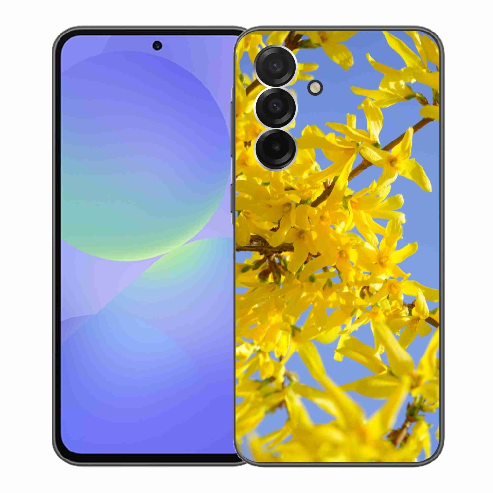 Gélový kryt mmCase na Samsung Galaxy A36 5G - žlté kvety
