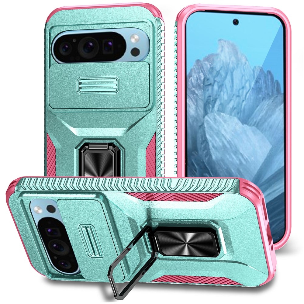 Lids odolný kryt na Google Pixel 10 Pro/9 Pro/9 - modrozelený/ružový
