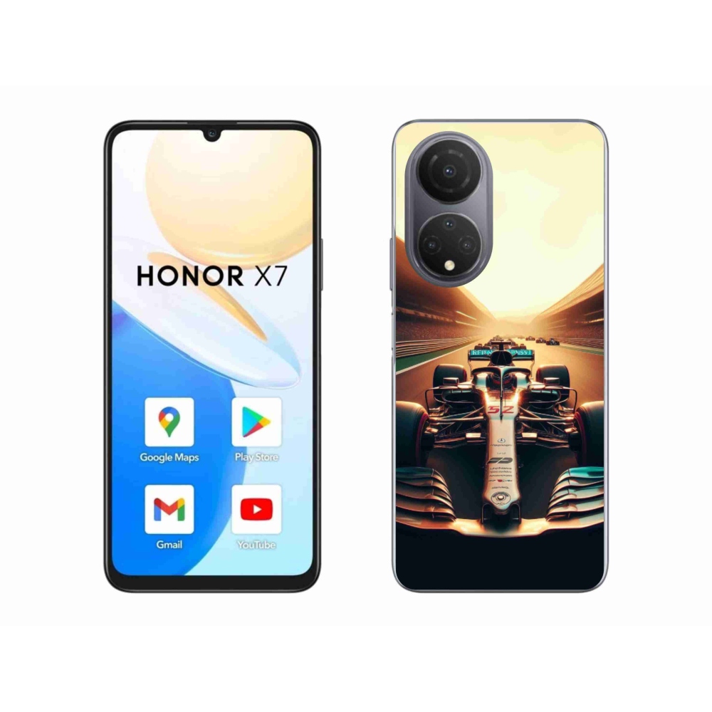 Gélový kryt mmCase na Honor X7 - formula 1