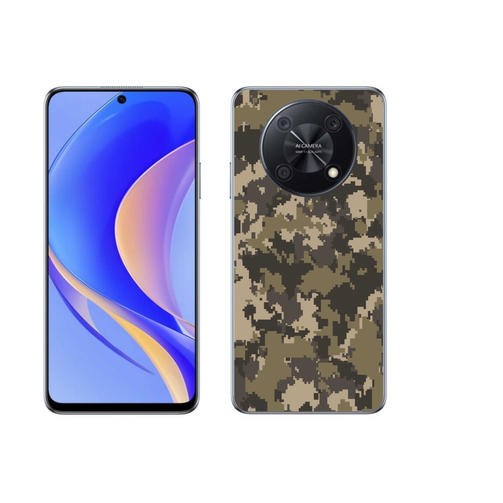 Gélový kryt mmCase na Huawei Nova Y90 - maskáčový vzor 12