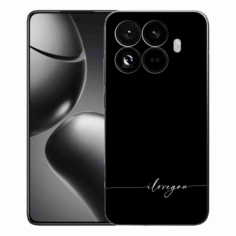 Gélový kryt mmCase na Xiaomi 15T Pro - I love you čierne pozadie