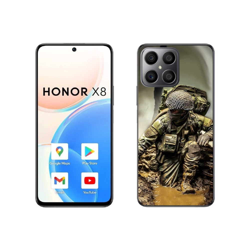 Gélový kryt mmCase na Honor X8 4G - vojak