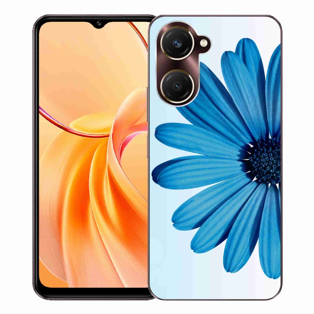 Gélový kryt mmCase na Vivo Y28s 5G - modrá margaréta