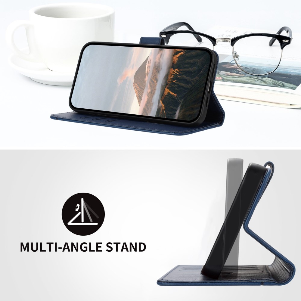Triangles knižkové puzdro na Honor 400 Lite - modré