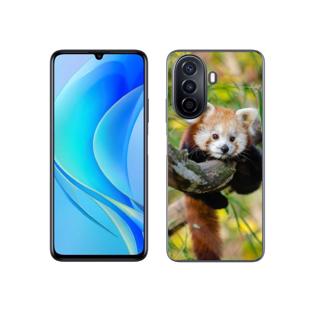 Gélový kryt mmCase na Huawei Nova Y70 - panda červená