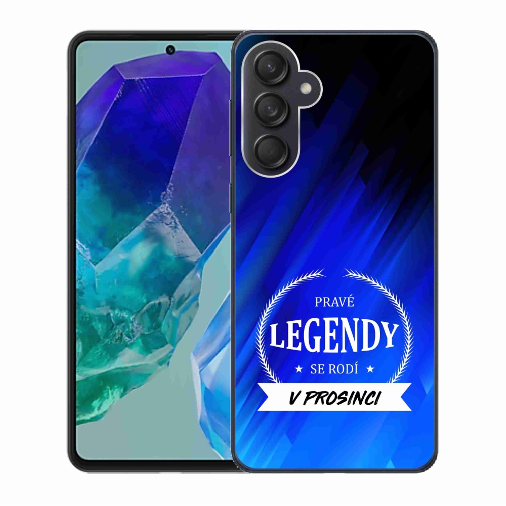 Gélový kryt mmCase na Samsung Galaxy M55 5G - legendy v decembri modré pozadí