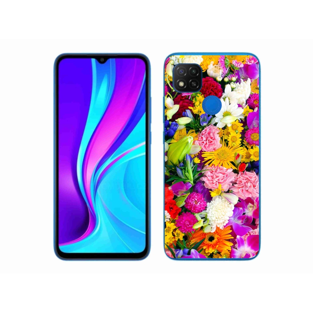 Gelový kryt mmCase na Xiaomi Redmi 9C - květiny 12