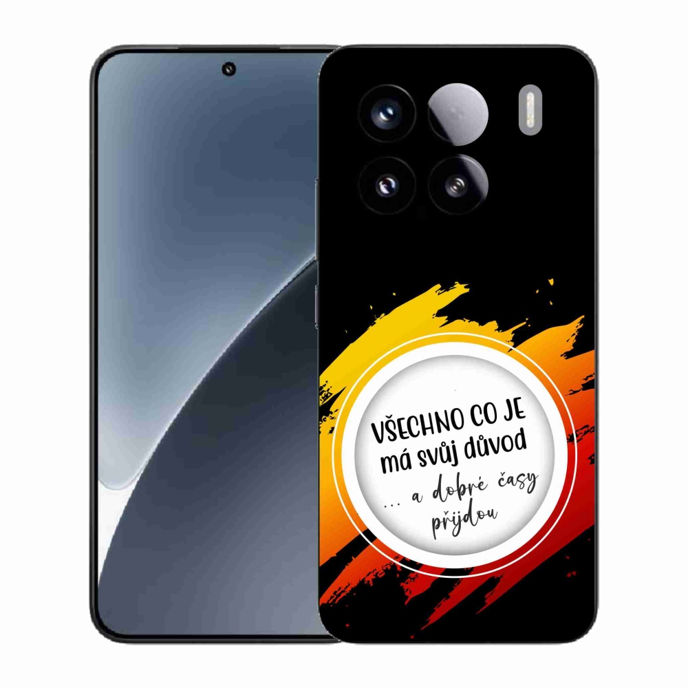 Gélový kryt mmCase na Xiaomi 15 - citát 3 čierne pozadie