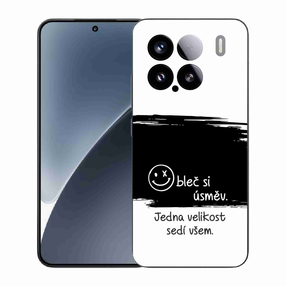 Gélový kryt mmCase na Xiaomi 15 - vtipný text 8 čiernobiele pozadie