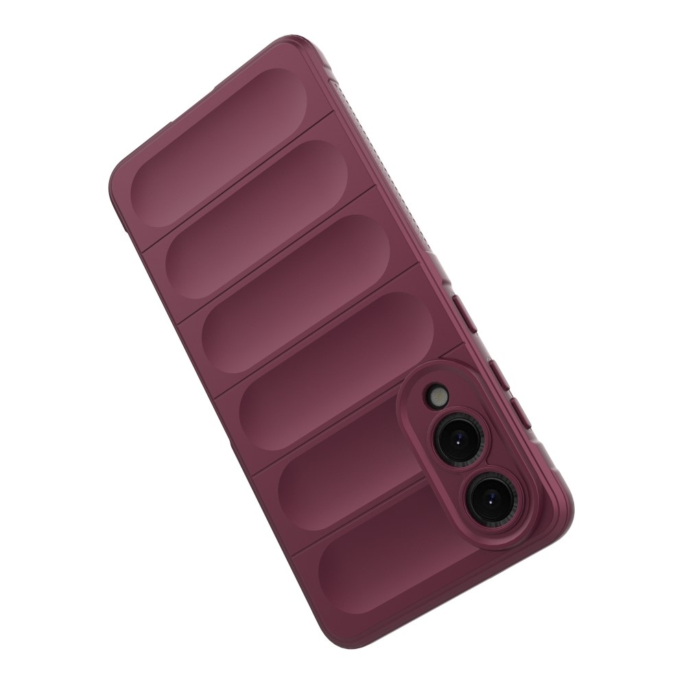 Rugg odolný gélový obal na Samsung Galaxy S25 Edge - vínový