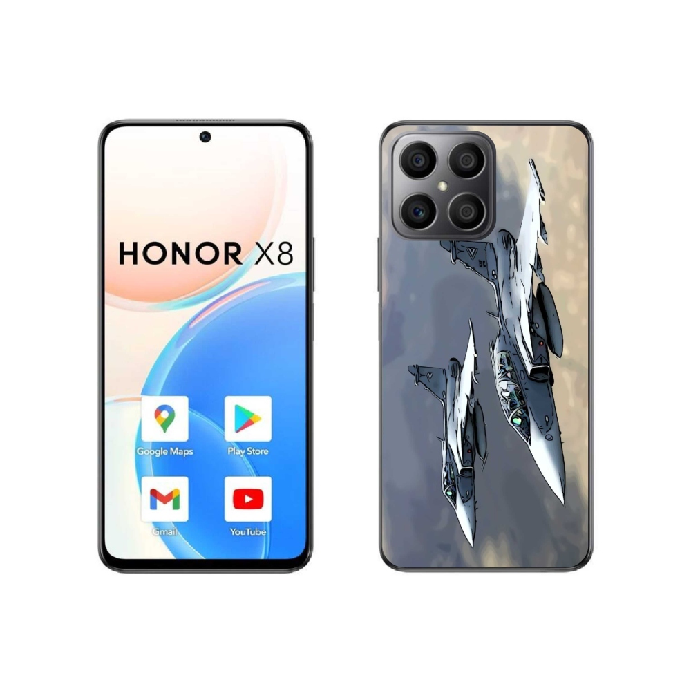 Gélový kryt mmCase na Honor X8 4G - stíhačky