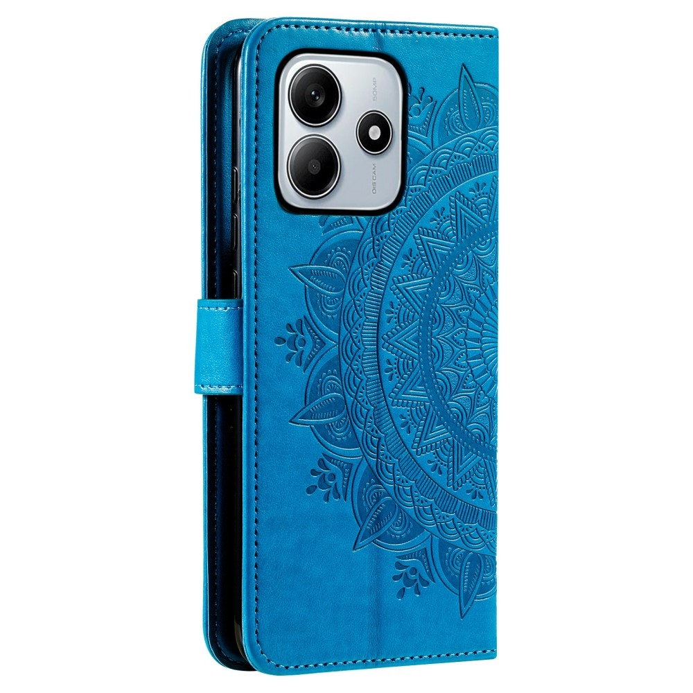 Mandala knižkové púzdro na Xiaomi Redmi Note 14 - modré