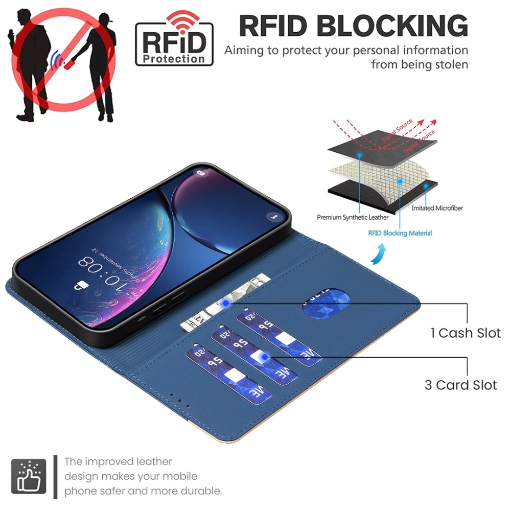 BNF DUO knižkové púzdro na Samsung Galaxy S25 Edge - modré